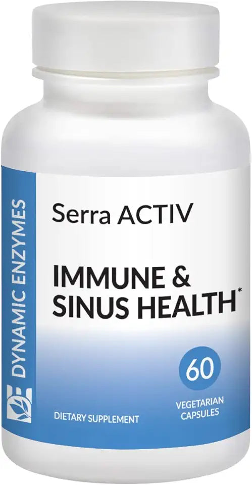 60 Vegan Capsules Serrapeptase Systemic Enzymes M427