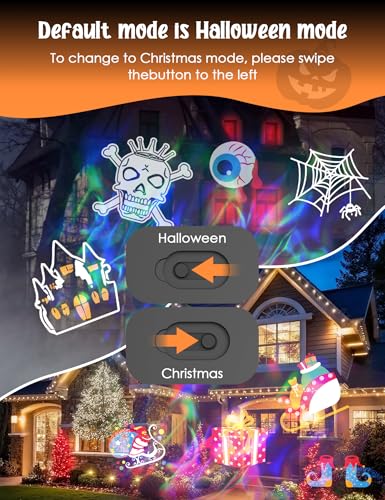 12-in-1 Outdoor Waterproof Holiday Projector Lights E181