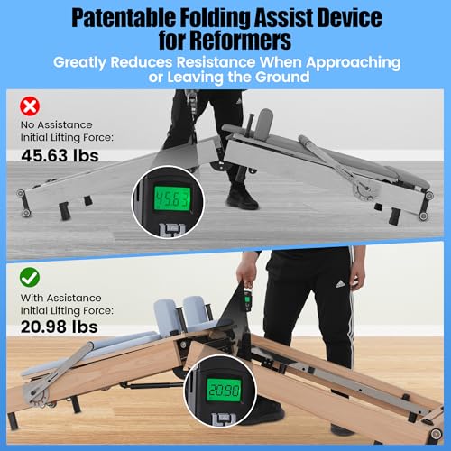 Aluminum Pilates Reformer Machine with Jump Box F46813