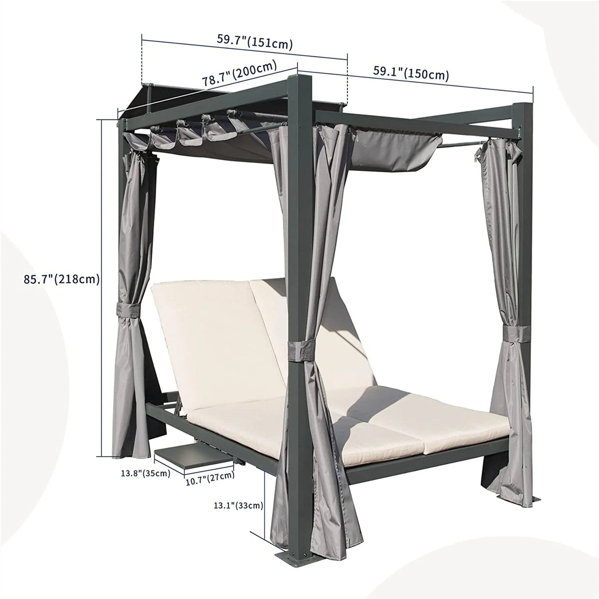 Aluminum Double Chaise Lounge J919730