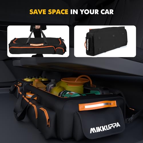 Black Under Seat Storage Bag with 4 Detachable Inner Dividers X578