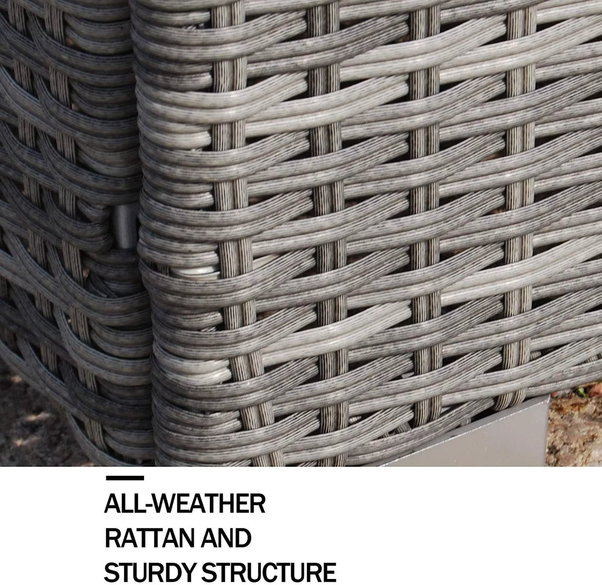 6 Pieces PE Rattan Wicker Outdoor Sofa Conversation Set with Cushions R7281
