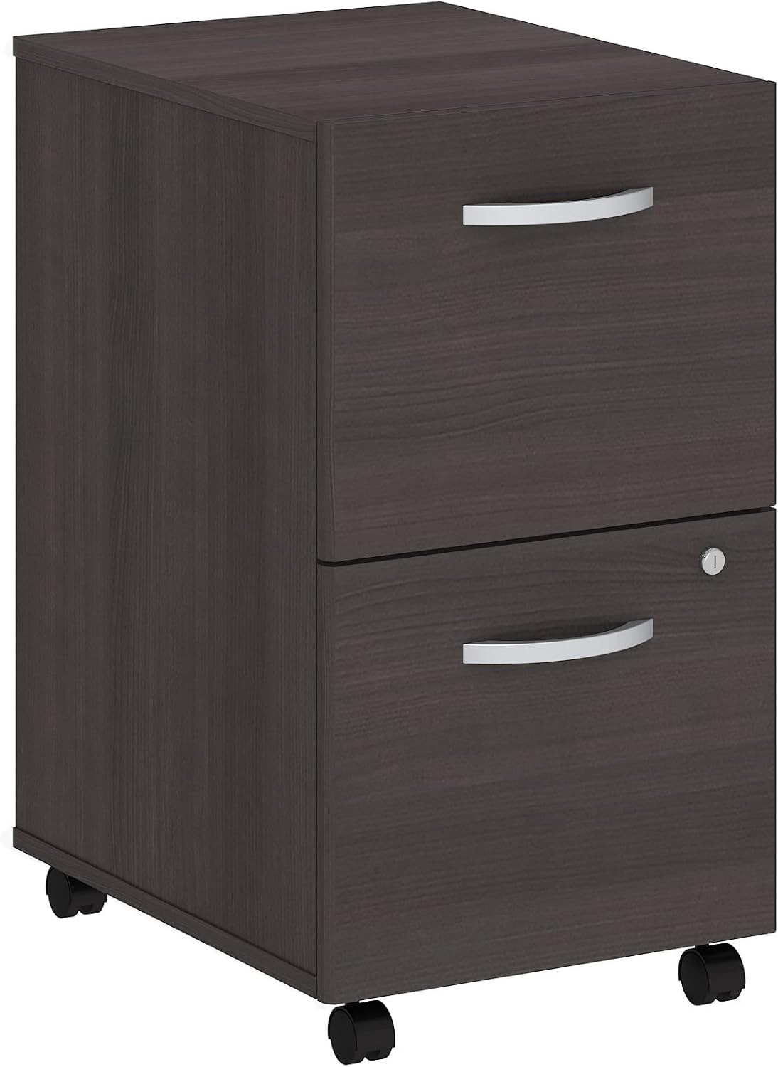 2 Drawer Mobile File Cabinet in White J9118