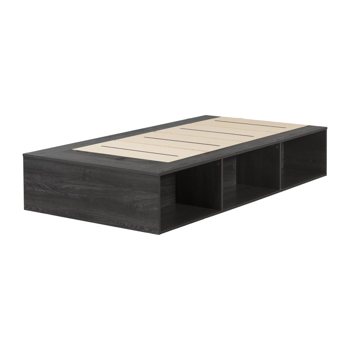 Twin Platform Bed with Open Storage R5511
