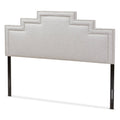 Greyish Beige Fabric King Size Headboard Q511