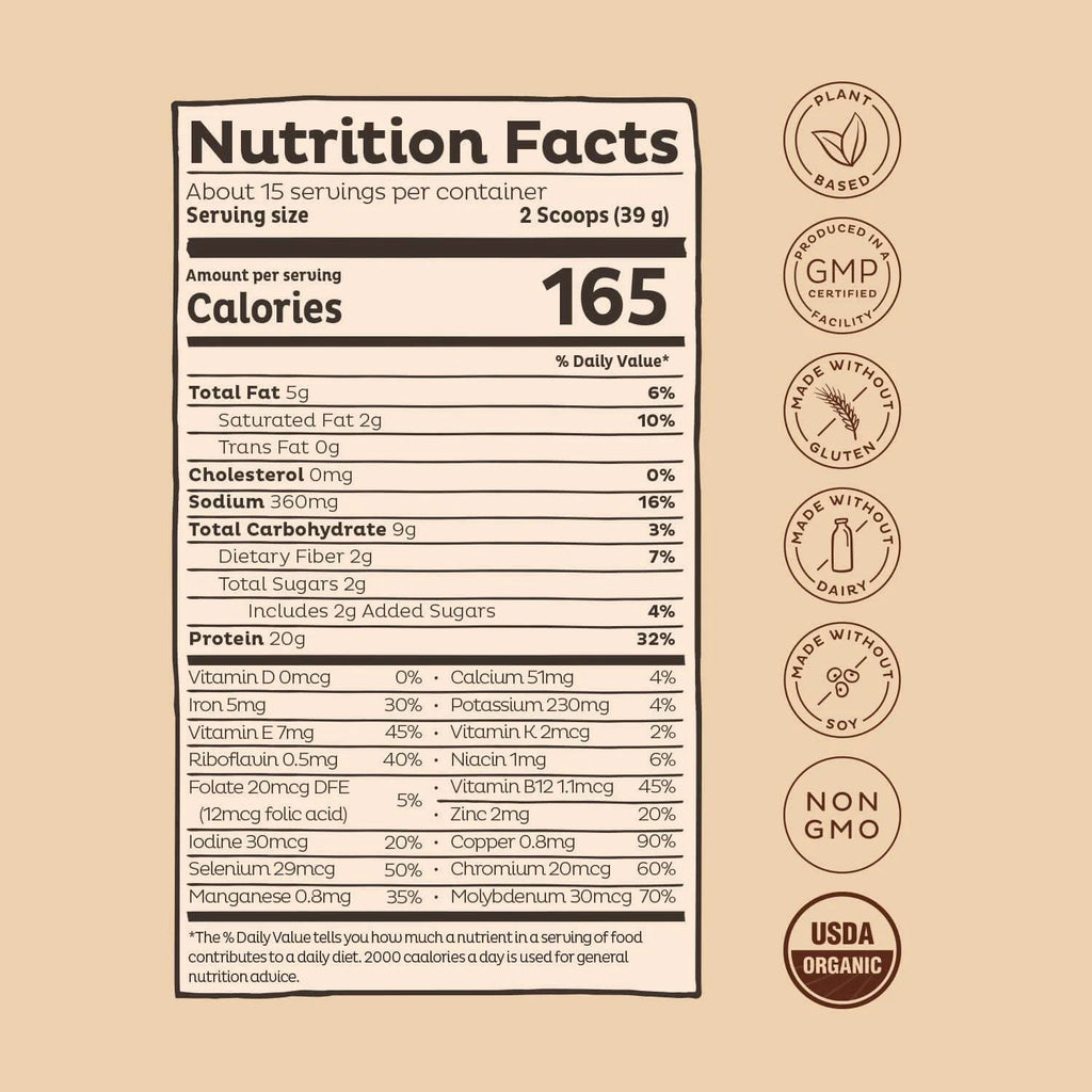 Chocolate Peanut Butter Plant Based Protein Powder S1545