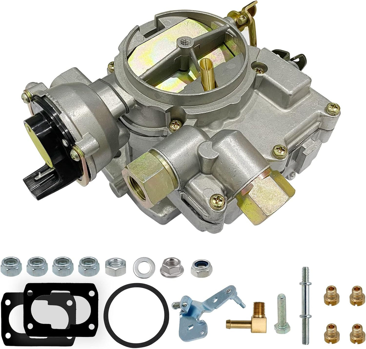 Marine Carburetor 2 Barrel Electric Choke with Jets and Gaskets E3198