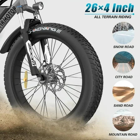 750W 48V 15Ah Fat Tire Electric Mountain Bike V451