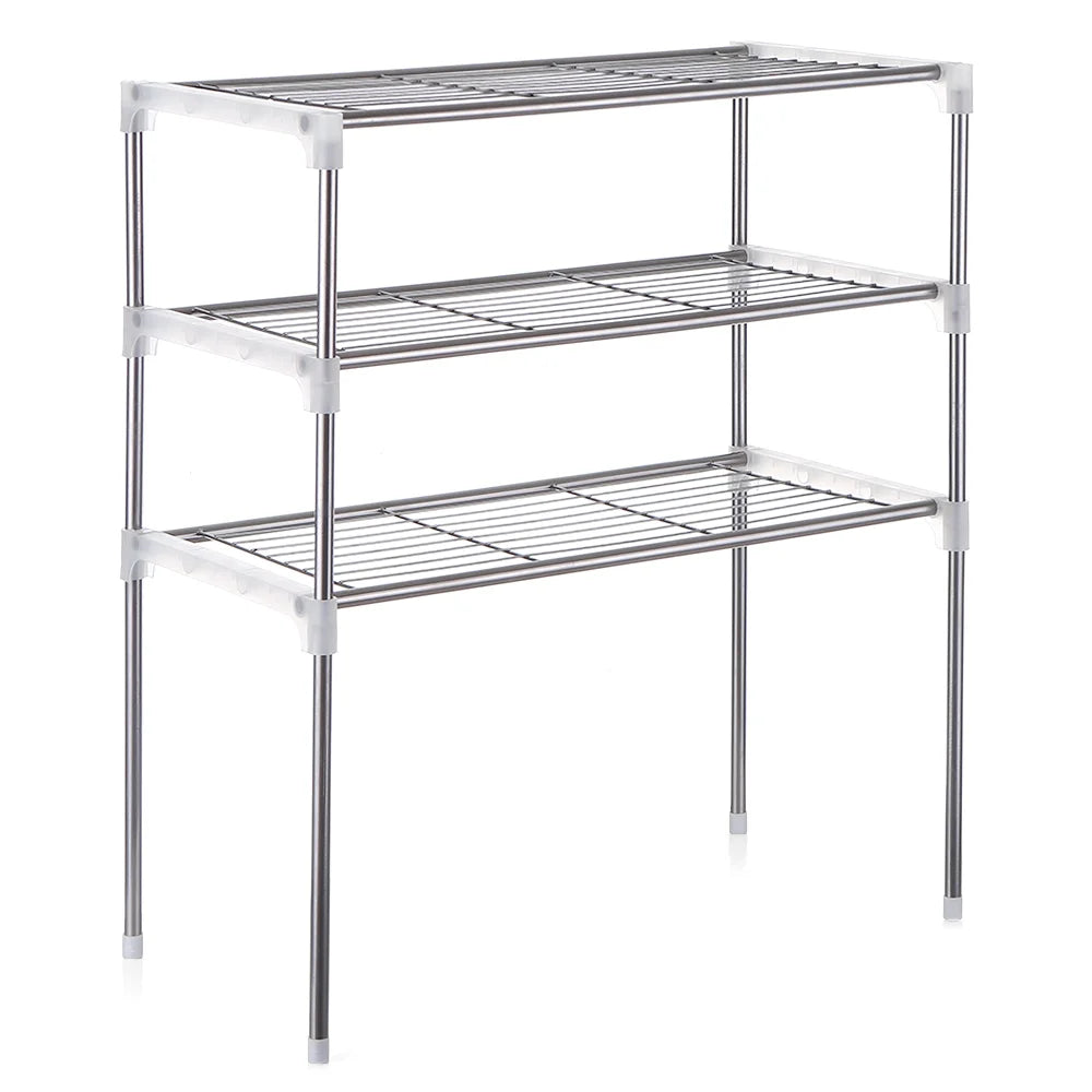 3-Tier Kitchen Storage Shelf Rack Microwave Oven Shelving Unit H653772