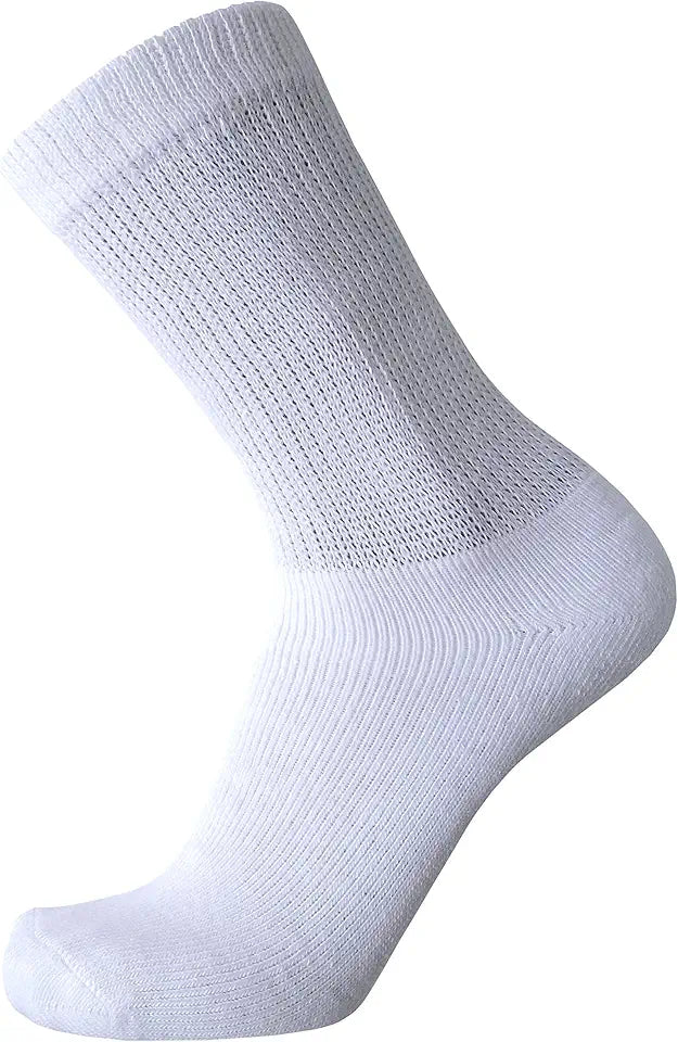 Loose Fitting Crew Sock for Edema Pack of 2 E757904