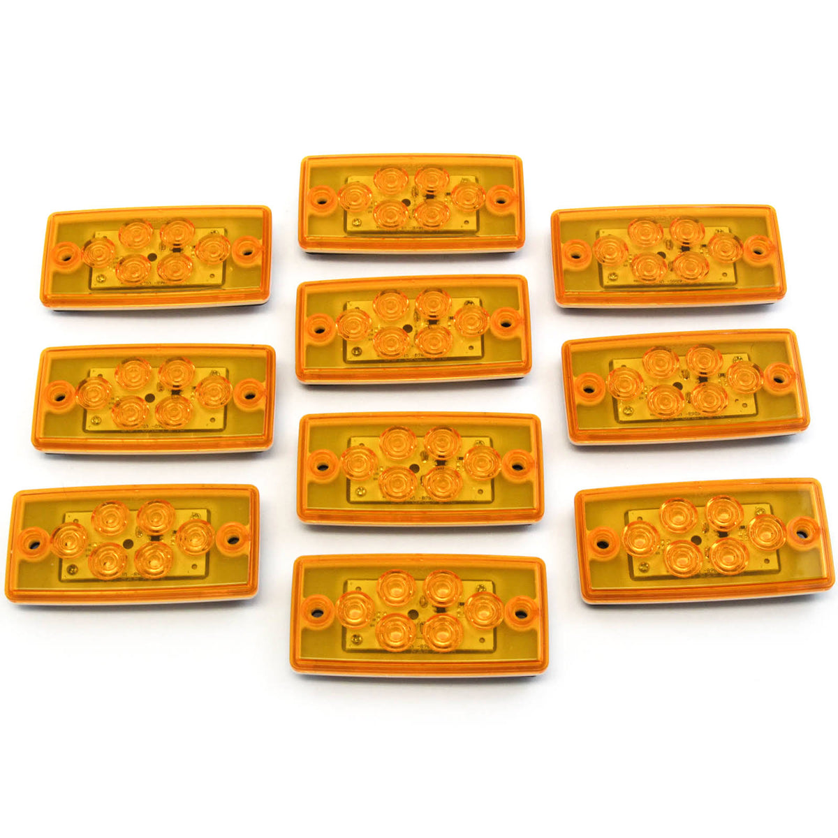 10 Sealed LED Amber Clearance Lights N92659