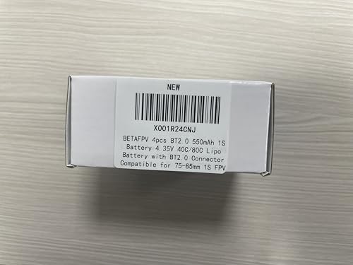 4pcs 550mAh 1S 3.8V Lipo Battery with BT2.0 Connector R1016
