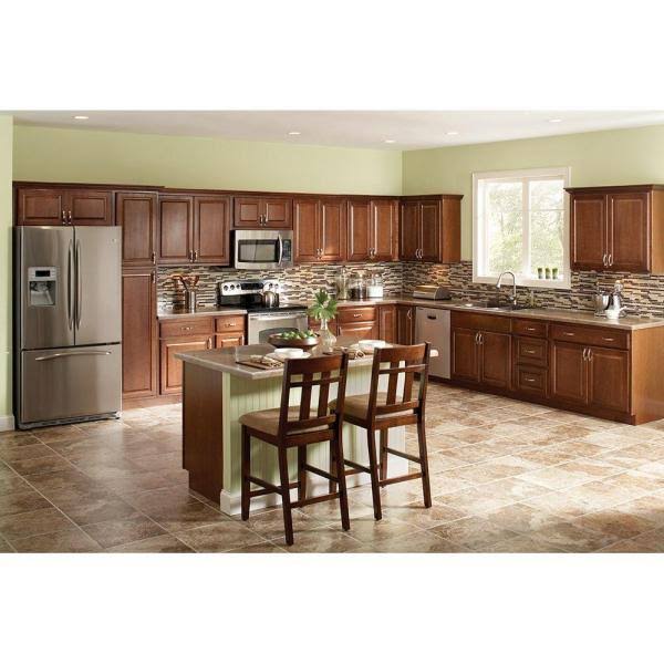 Cognac Wall Kitchen Cabinet Z76837