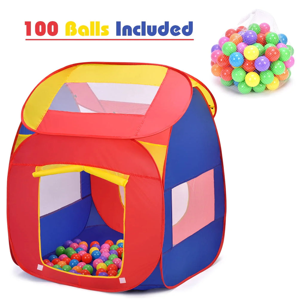 Portable Kid Play House Toy Tent with 100 Balls F97500