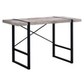 Taupe Black Particle Board Metal Computer Desk D917080