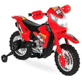6V Kids Ride On Motorcycle with Training Wheels Black Q228