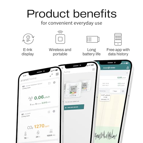 Wireless Indoor Air Quality Monitor with E-Ink Screen D34622