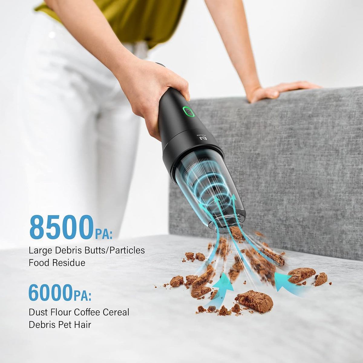 Cordless Handheld Vacuum 8500PA 120W 2 in 1 H526082