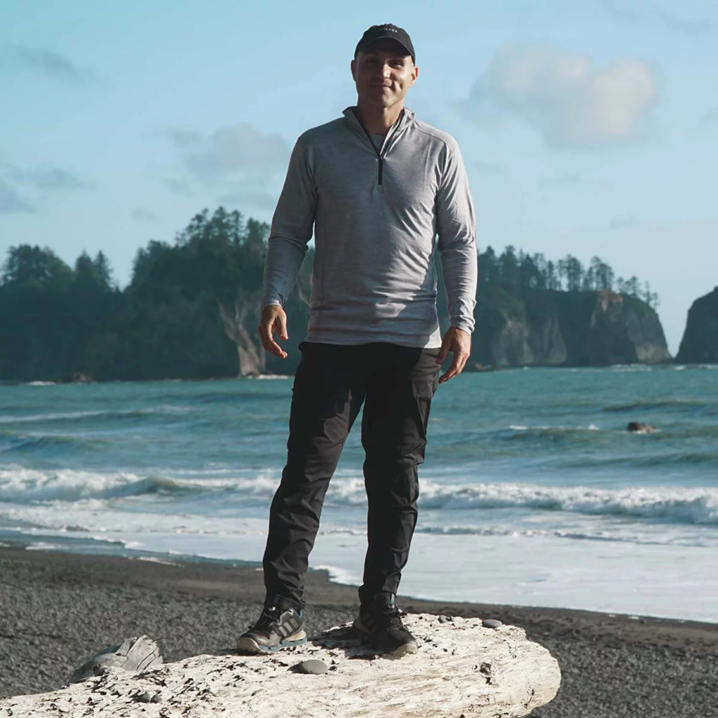 Men's Wool 1/4 Zip Y566