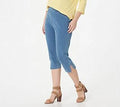 XX-Small Medium Wash Capri with Rhinestones N1298