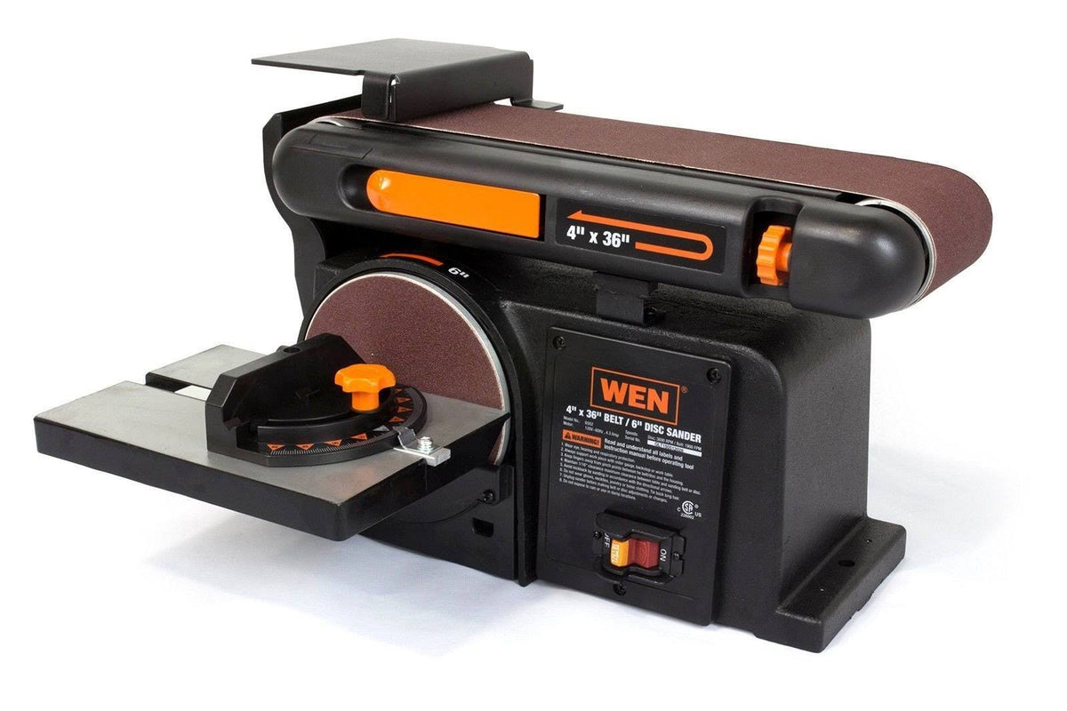 4 x 36-Inch Belt and 6-Inch Disc Sander with Cast Iron Base V9216