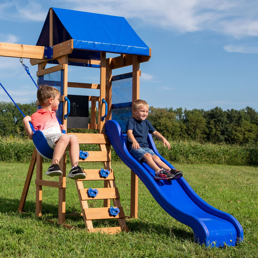 Wooden Cedar Swing Set A7581