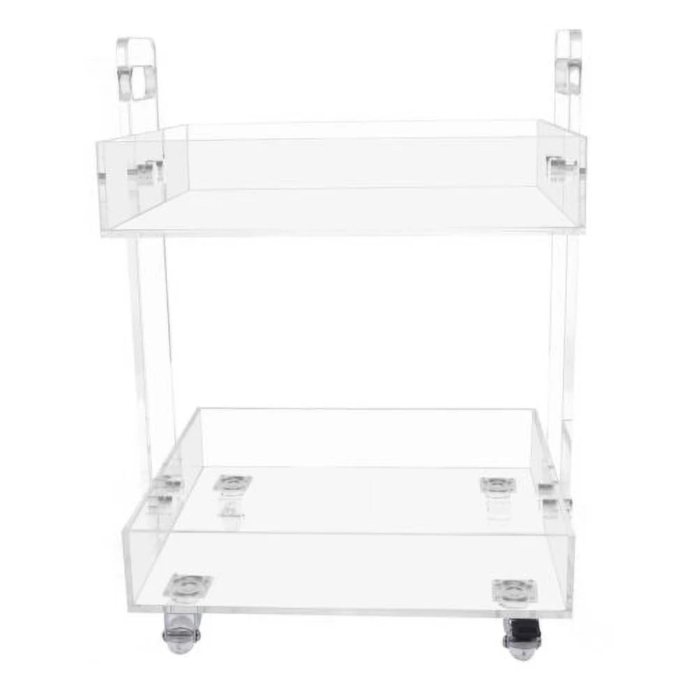 Acrylic Nightstand with 4 Wheels H8759