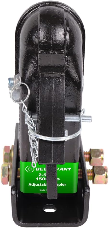 Adjustable Cast Trailer Coupler 15000lbs with Channel and Fasteners Z57007