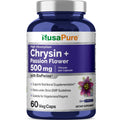 Chrysin 500mg 60 Veggie Capsules Passion Flower Supplement Y844