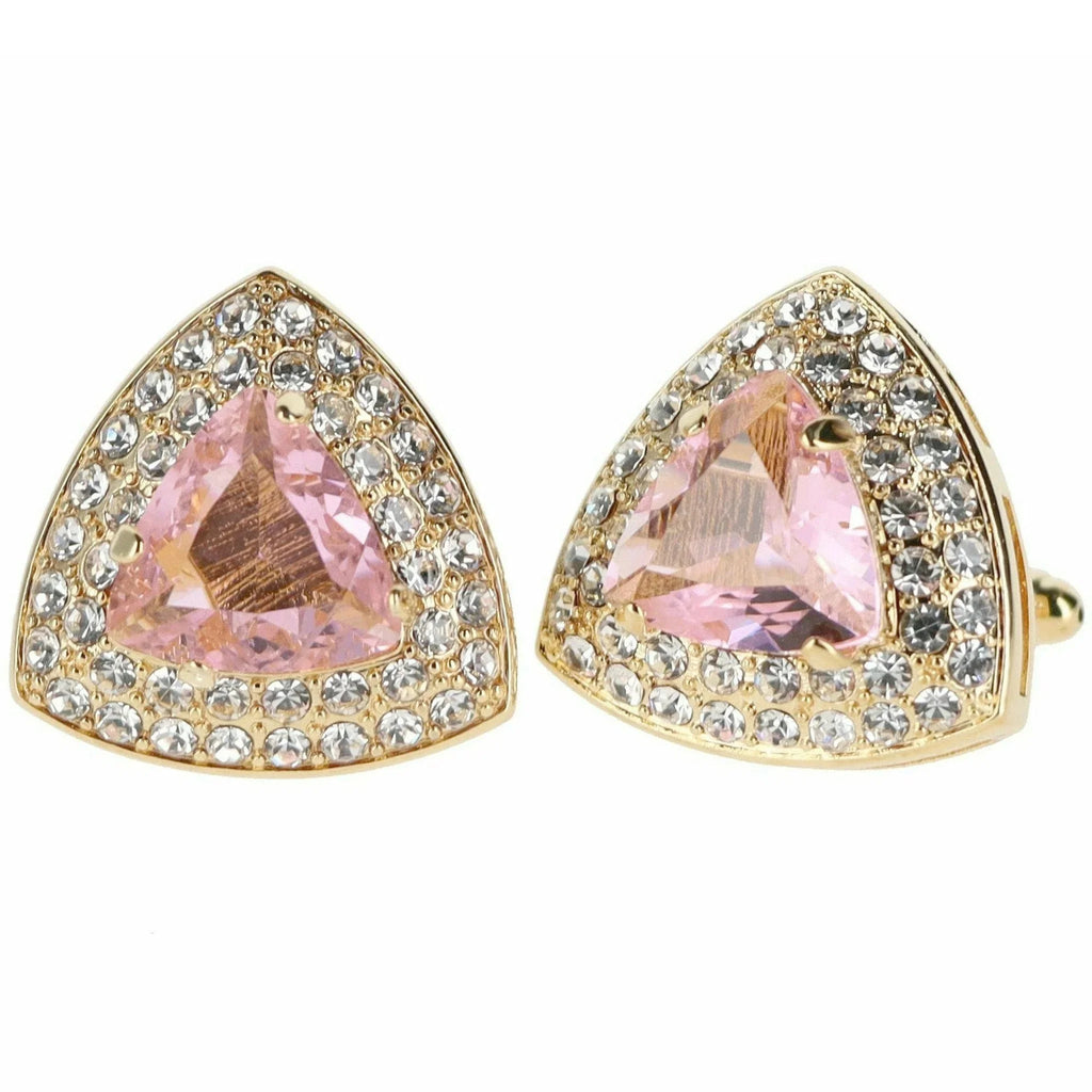 Crystal Diamond Set Cufflinks R7111