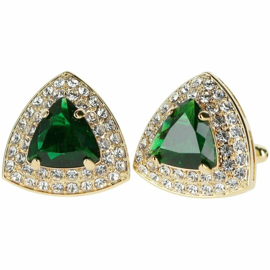 Crystal Diamond Set Cufflinks R7111