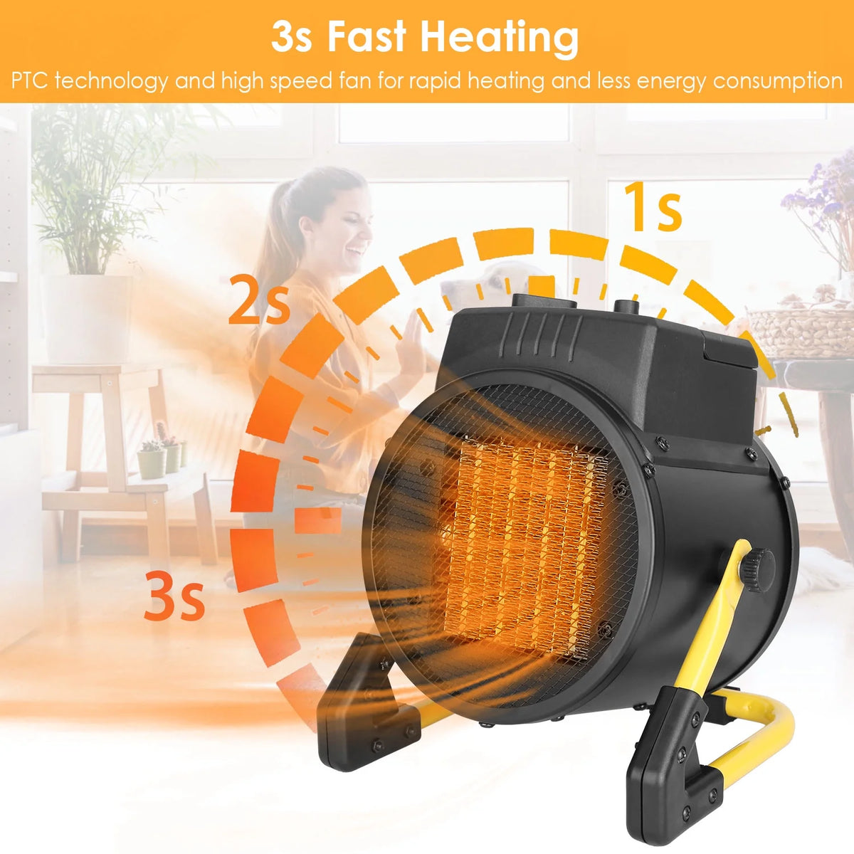 1500W PTC Electric Space Heater Q19763