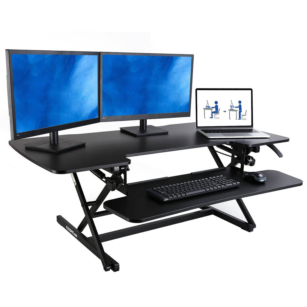 Standing Desk Converter with Height Adjustable Desk Riser K85374