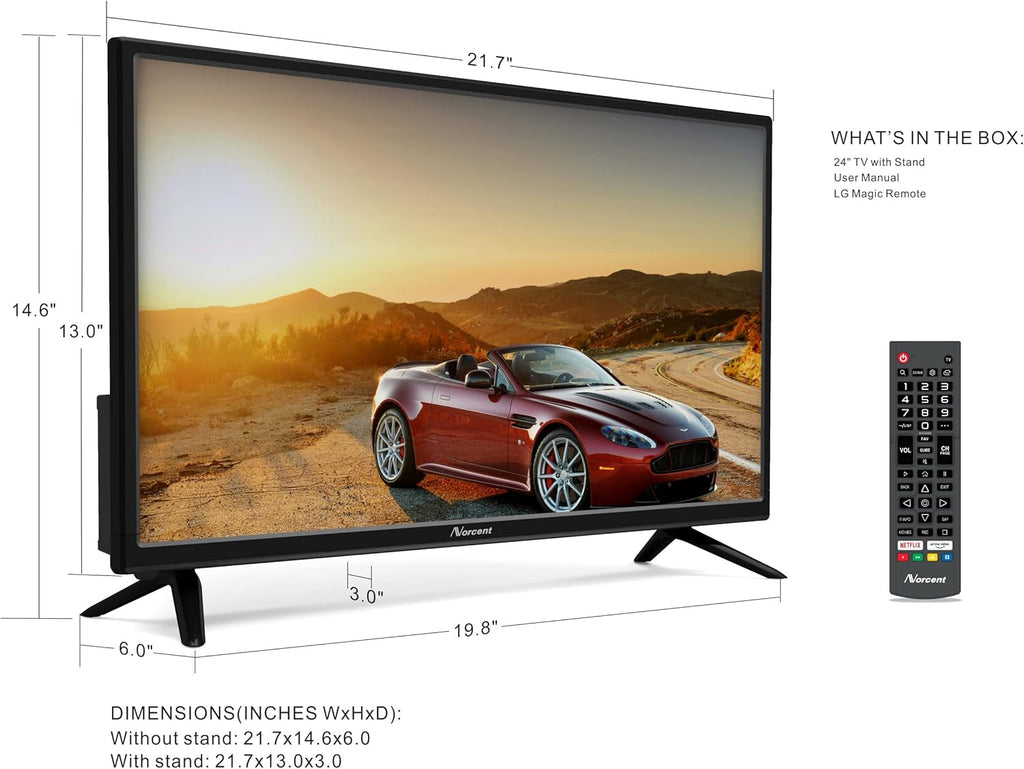 24 Inch 720P HD LED Smart TV W40898