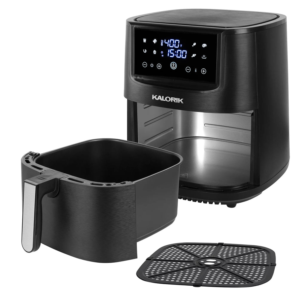 8 Qt Digital Touchscreen Air Fryer with Trivet, Black G8668