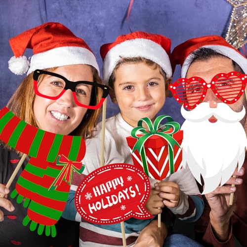 Christmas Photo Booth Props, 40Pcs Party Decorations R986
