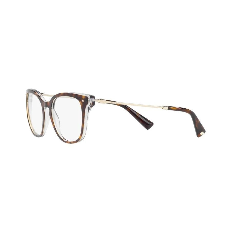 Top Havana on Crystal Eyeglasses I227