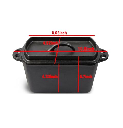 Cast Iron Loaf Pan 2 x 2 QT U76152