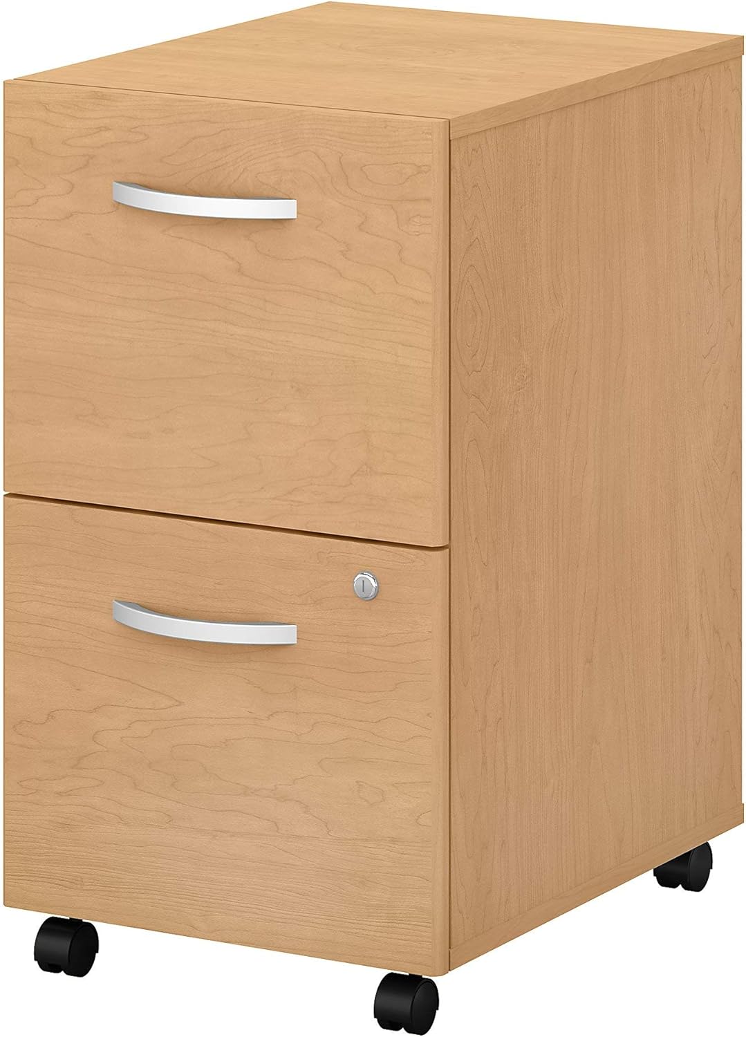 2 Drawer Mobile File Cabinet in White J9118