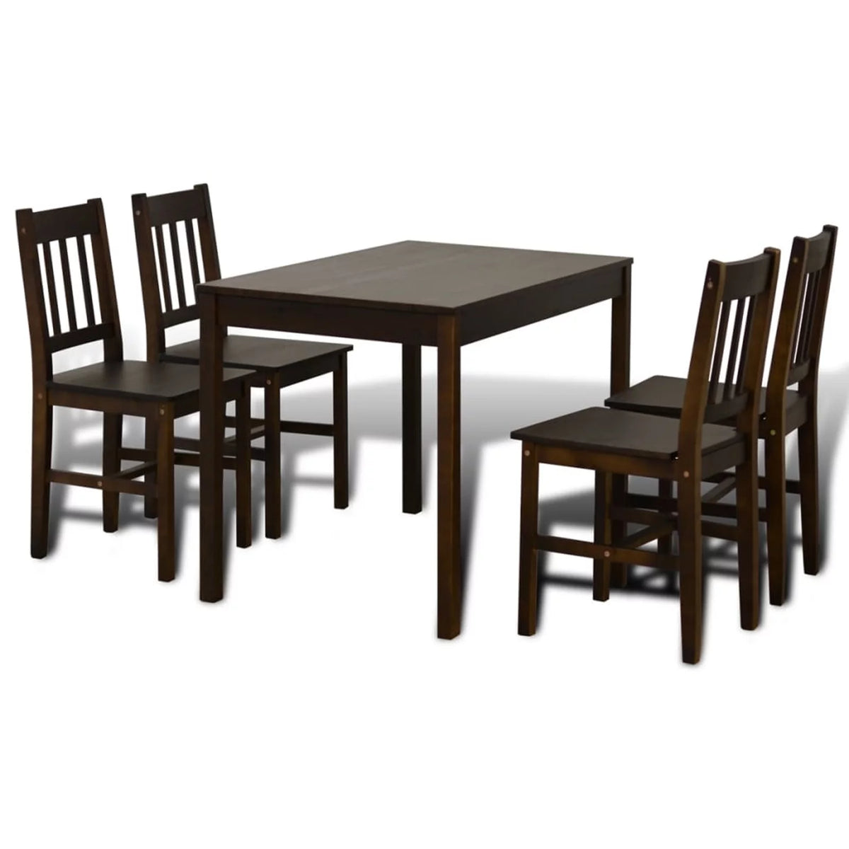 5 Piece Wooden Dining Set with 4 Chairs E153