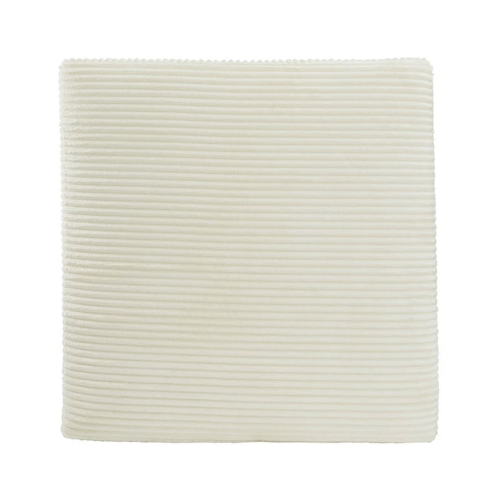 Oversized Fabric Accent Ottoman in Ivory X423959