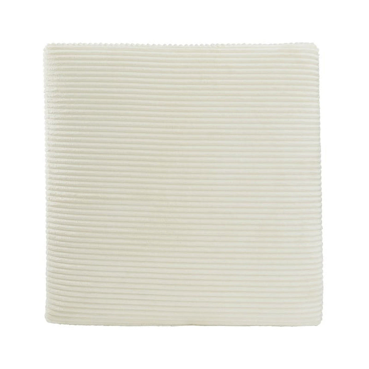 Oversized Fabric Accent Ottoman in Ivory X423959