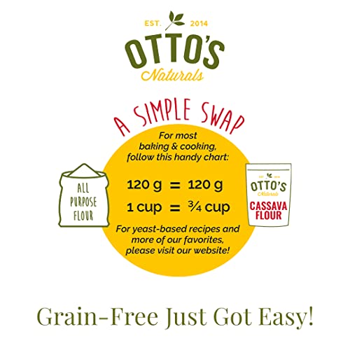 Certified Organic Cassava Flour, Gluten Free and Grain-Free Flour (1.5 Pounds) R11889