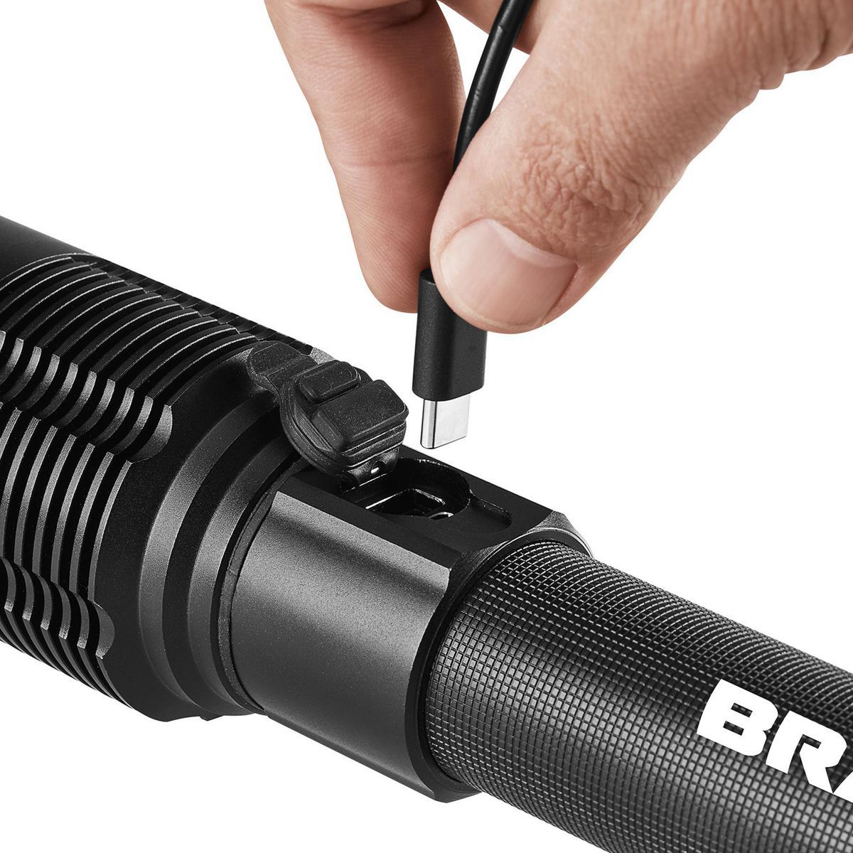 7000 Lumen Rechargeable Waterproof LED Flashlight with Battery Bank J61678