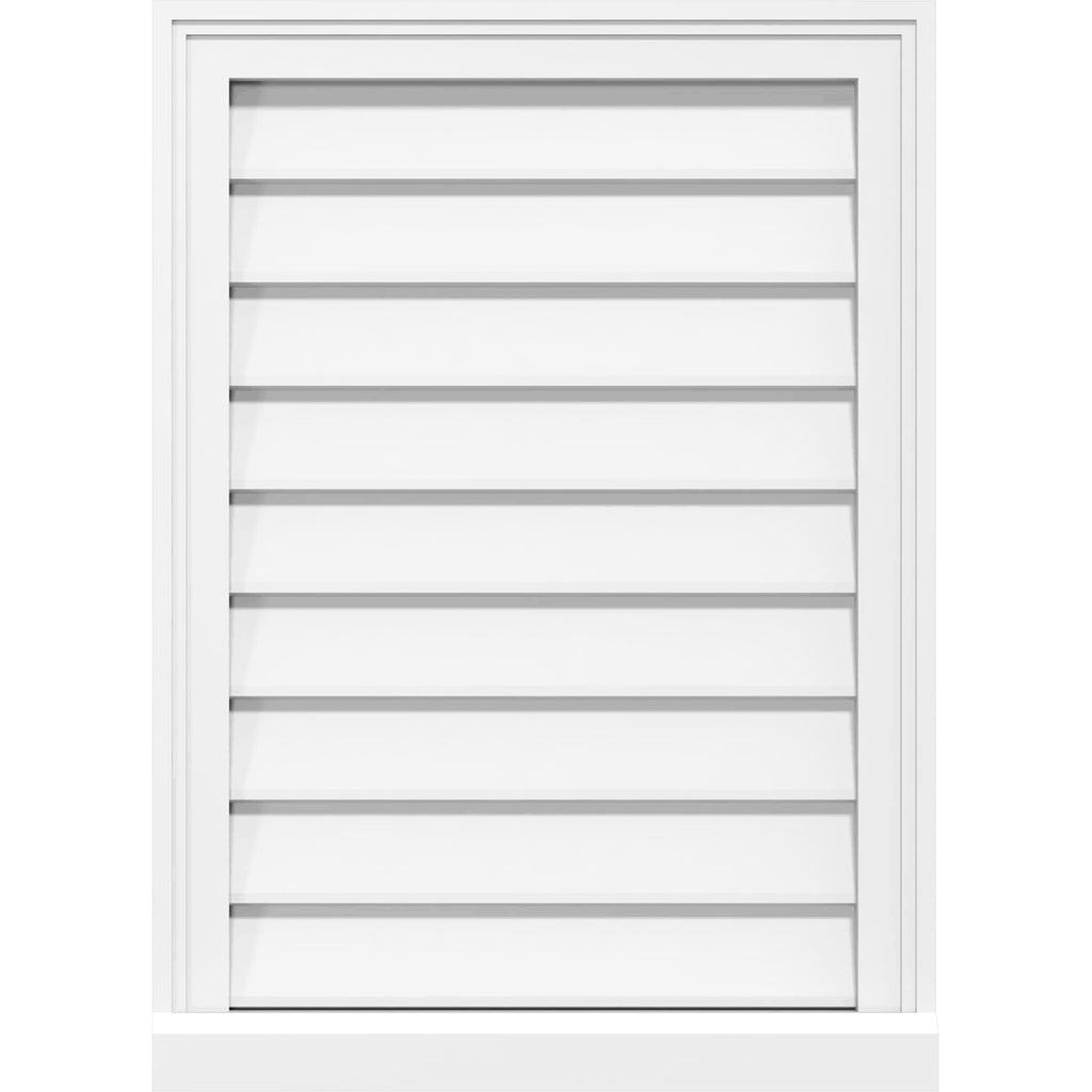 PVC Gable Vent with Brickmould F4137