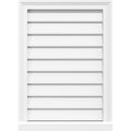 PVC Gable Vent with Brickmould F4137