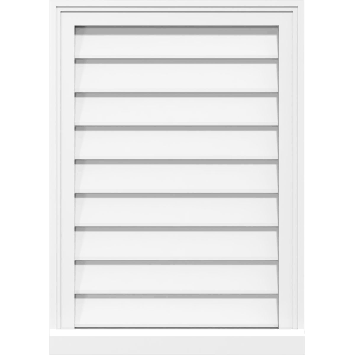PVC Gable Vent with Brickmould F4137