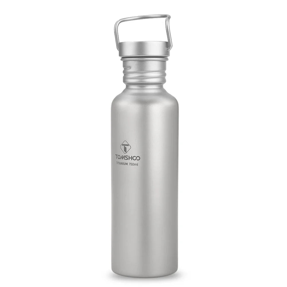 750ml Full Titanium Bottle Ultralight Outdoor Camping Hiking Cycling Bottle E42597