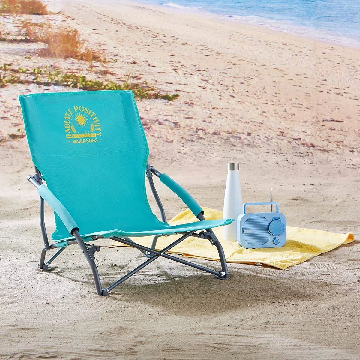 Sling Back Bag Beach Camping Picnic Chair L7915