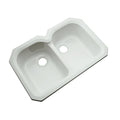 Ice Grey Undermount Acrylic Double Bowl Kitchen Sink G817330